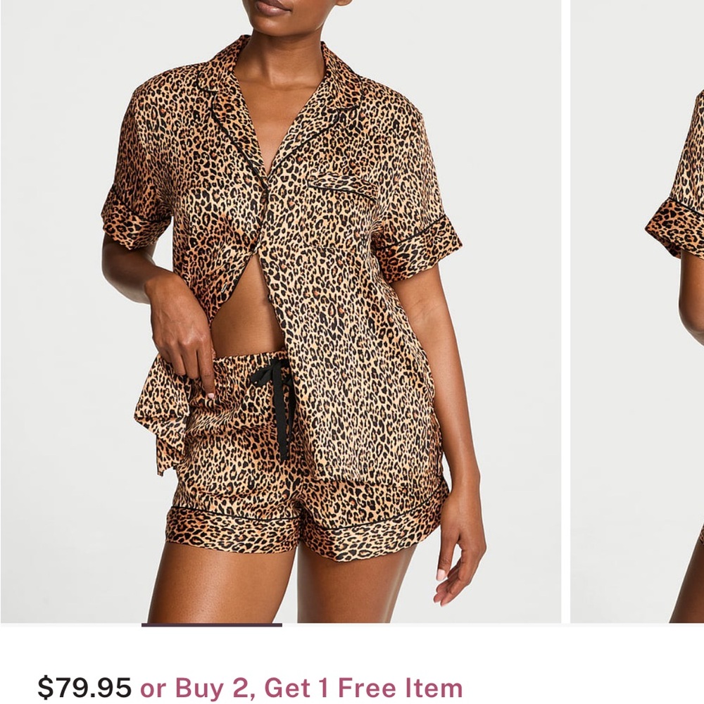 Victoria's Secret Leopard Print Pajama Set